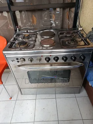 4 Burner Industrial Gas Cooker and Oven
