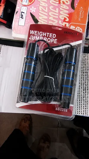 Adjustable Weighted Skipping Rope for Weight Loss, Fitness