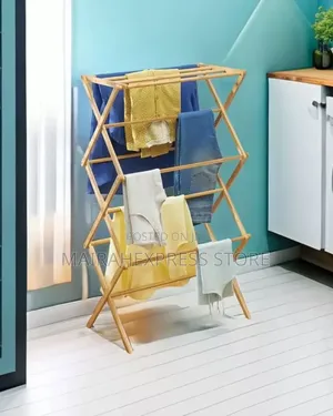 Collapsible Mdesigned Bamboo Clothes Dryer Rack Atm