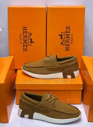 Hermes Brown Loafers Available