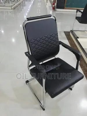 Premium Conference Room Chair – Leather Boardroom Sled Base Chair