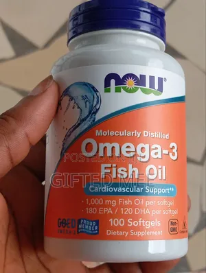 Now Foods Omega 3 Fish Oil, 100 Softgels.