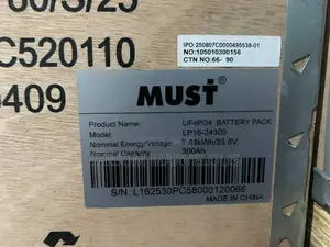 7.6 KWH Must Lithium Batteries