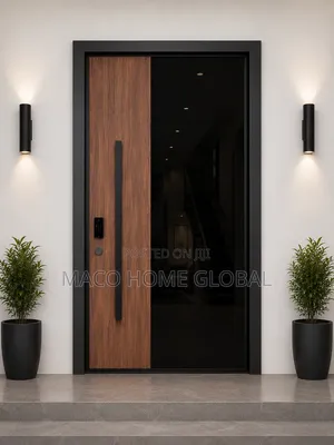 Pivot Security Door 6ft by 9ft With Smart Digital Handle Camera