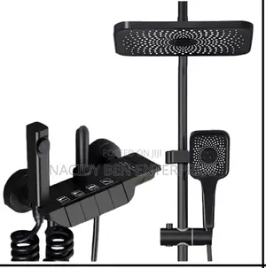 Black Piano Shower Set
