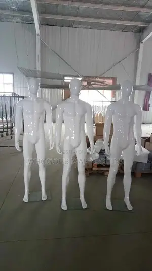 Glossy White Chest 38" Full Body Male Mannequin