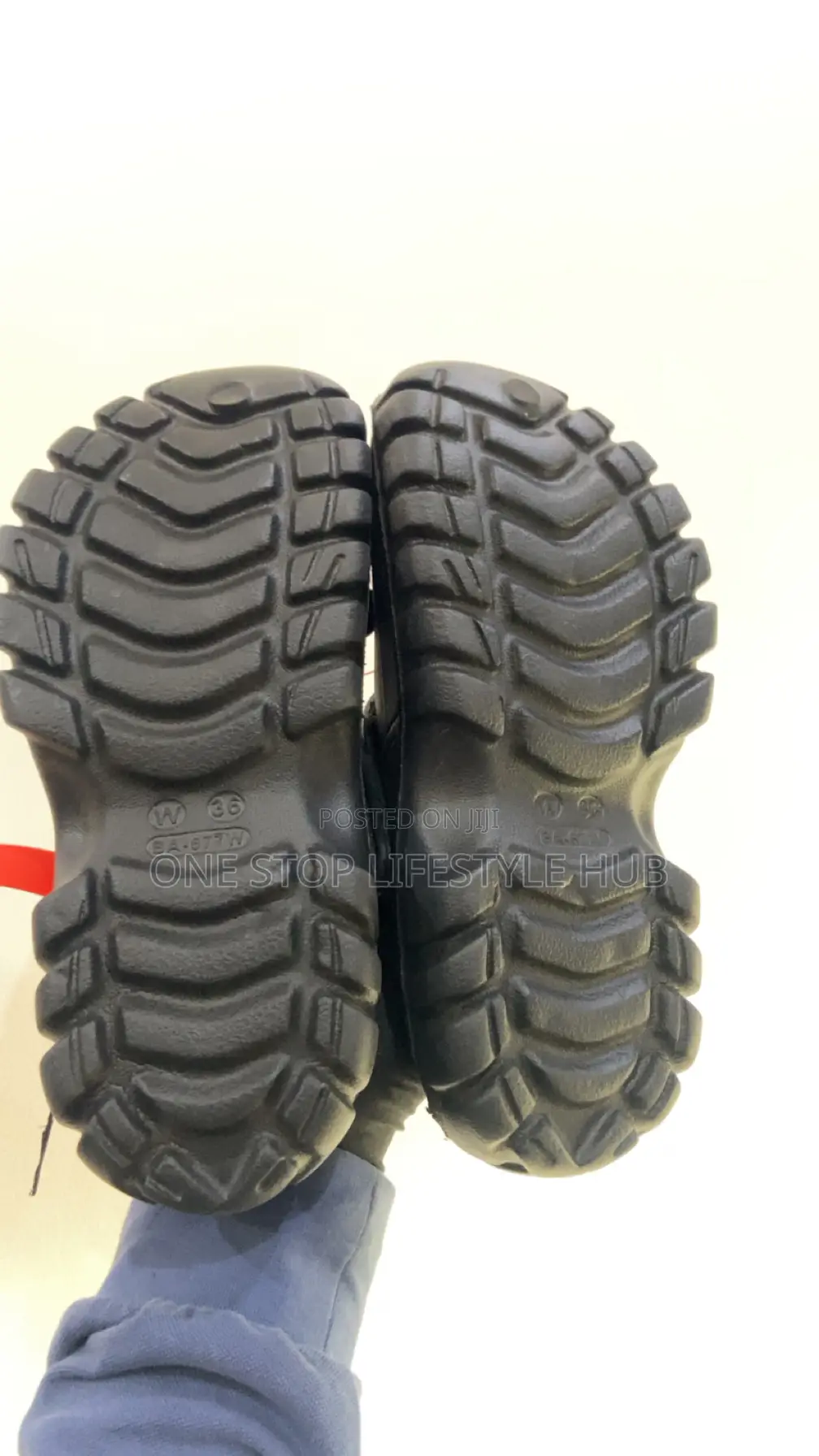Original Black Crocs Clogs With Decorative Jibbitz