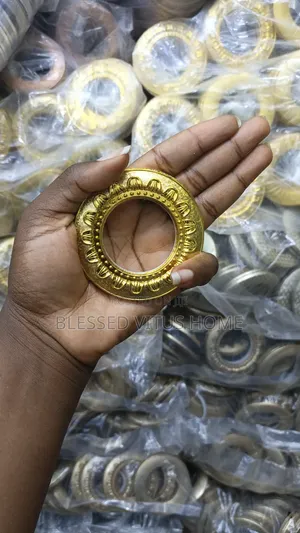 Gold Curtain Eyelet Ring