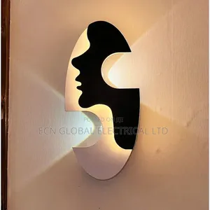 Nordic Artistic Led Wall Lamp – Creative Face Design Indoor Light