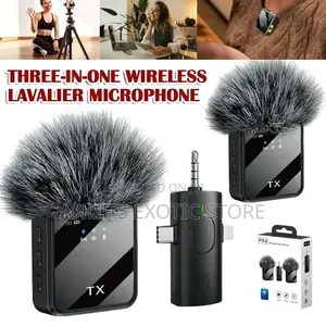 F11-2 Dual Wireless Lavalier Microphone With 3-in-1 Receiver