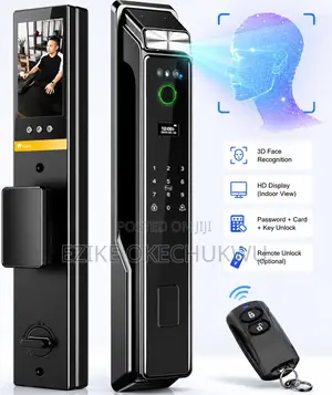 3d Face Recognition Smart Door Lock, Camera Biometric Lock With Remote