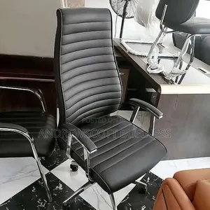 Black Leather Executive Office Chair
