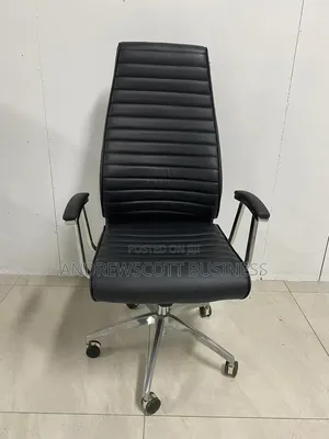 Black Leather Executive Office Chair