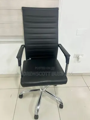 Semi Executive Lines Office Swivel Chair With High Back