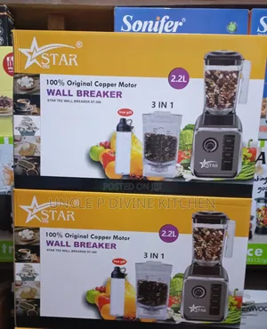 Star Tee 2.2l 3in1 Wall Breaker, Heavy Duty Blender, 3000w(Wet Dry).