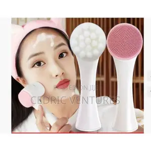 Manual Double-Sided Face Cleansing Brush Silicone