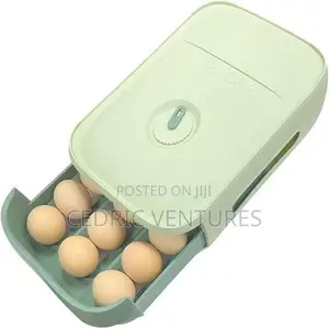 Rectangular Egg Storage Box With Lock and Drawer