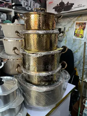 Uakeen 10pcs Stainless Steel Cookware Set.