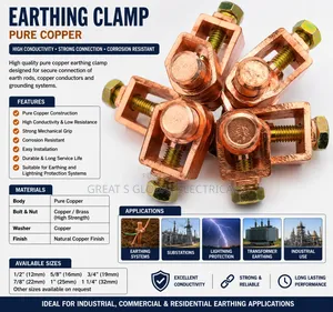 Earthing Clamp (Pure Copper) – Electrical Grounding Connector