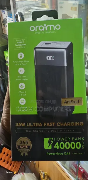 Oraimo 35w Ultra Fast Charging 40000mah