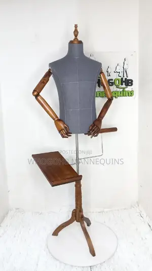 Harry Half Body Wooden Male Mannequin With Trouser Shoe Accessories