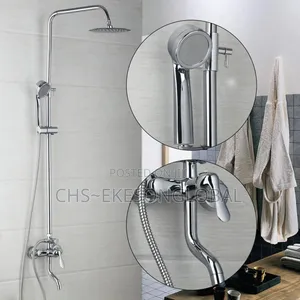 Silver Simple Shower