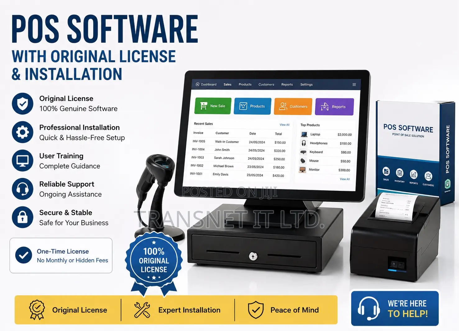 Pos Software With Original License Installation