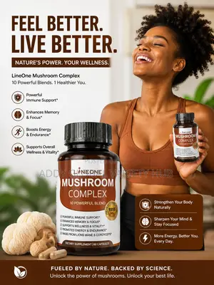 Pure Mushroom- Power of Super Blend ( 60 Caps).