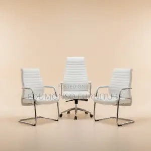 White Executive Swivel 2 Visitor Chair