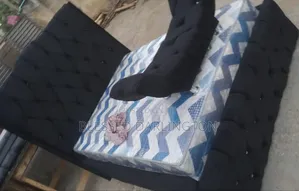 High Quality Black Fabric Upholstery Bed Frame
