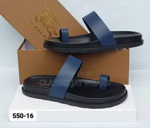 Blue Burberry Mature Slippers