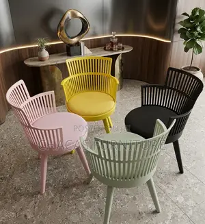Nordic Slatted Accent Chairs With Cushions