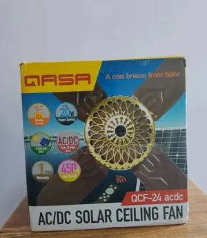 Brand New Qasa 24" Ac/Dc Solar Ceiling Fan.
