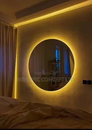 Gold Frame Sensor Mirror Light