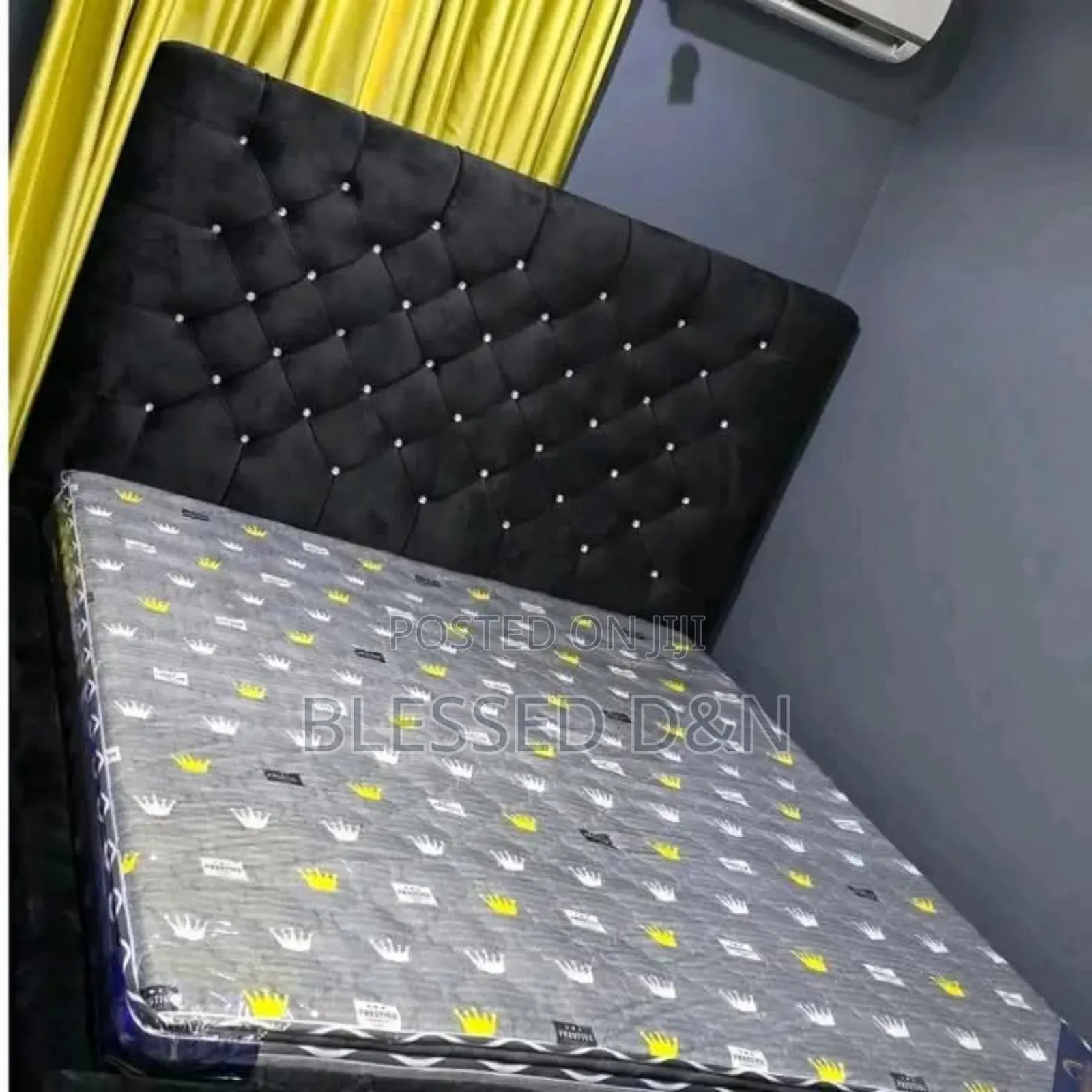 6/6 Bed Frame Black Colour