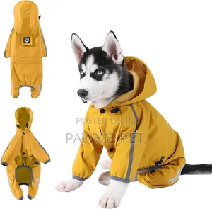 Eb Rain Forest Hooded Waterproof Vest for Small Breeds 8”,12”.