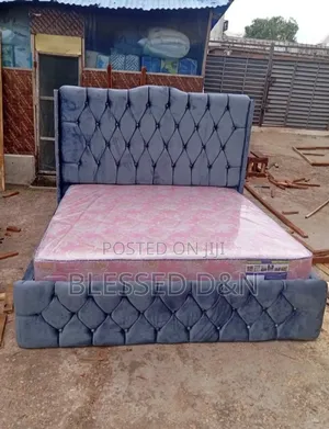 High Quality Standard Grey Colour Bed Frame