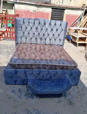 High Quality Standard Grey Colour Bed Frame
