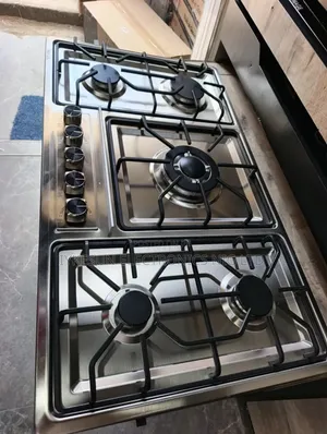 Quality Image Inbuilt 5 Burners With Blueflame Light Gas Cooker Copper