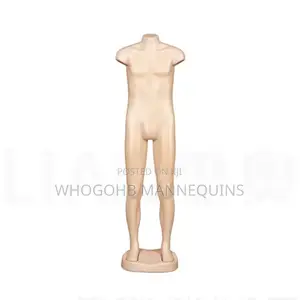 Plastic Armless and Headless Full Body Male Mannequin