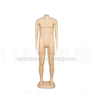 Plastic Headless Male Mannequin With Hands