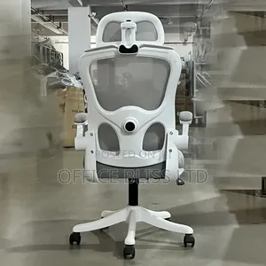 Trendy Egornomic Swivel Office Chair - Grey/White
