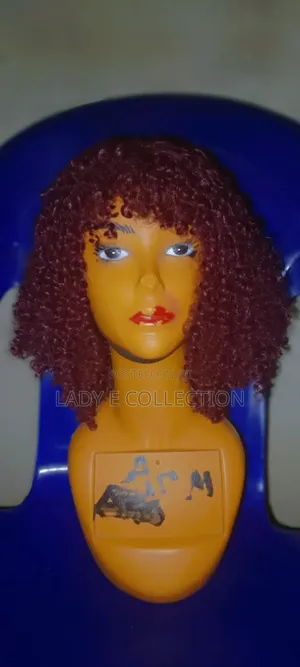Wine Colour Bouncy Curly Water Wig