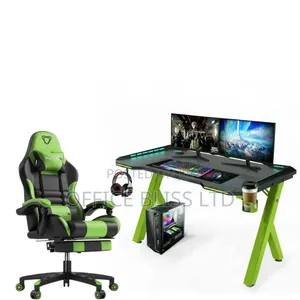 A Set of Furgle Gaming Chair RGB Gaming Table