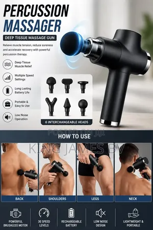 Portable Deep Tissue Massage Gun – Smart Recovery Tool