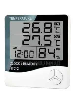 Temperature Humidity Meter Clock Room Wall Sensor Probe