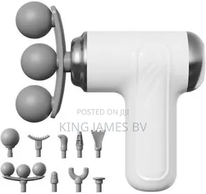 Portable Triple Head Massage Gun – Smart Body Recovery Tool