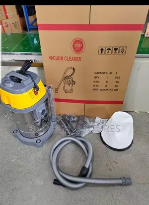 Wet/Dry Vacuum Cleaner Has a 30-Liter Capacity and Comes With Various