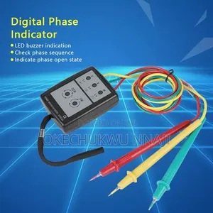 3 Phase Digital Sequence Rotation Tester Indicator Led Buzzer Meter
