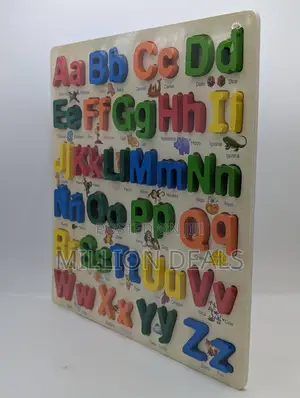 Block Wooden Alphabetical Letter Kids Toy Ages 3+